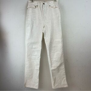 We the Free Crocodile White Pants Size 29